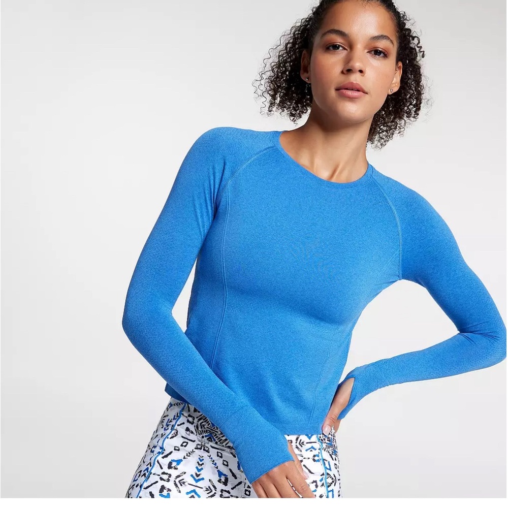NWT CALIA Women's Seamless Long Sleeve Tee Size XL